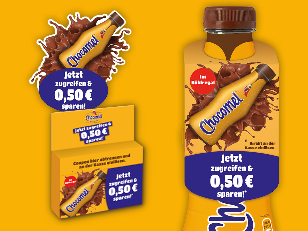 Chocomel, Sommer-POS, Salesfolder und Werbemittel, Chocomel, Sommer-POS,  Werbemittel
