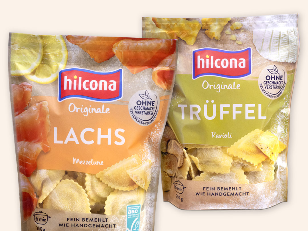 Hilcona Saison Produkte Hilcona Saison Produkte, Lachs und Trüffel