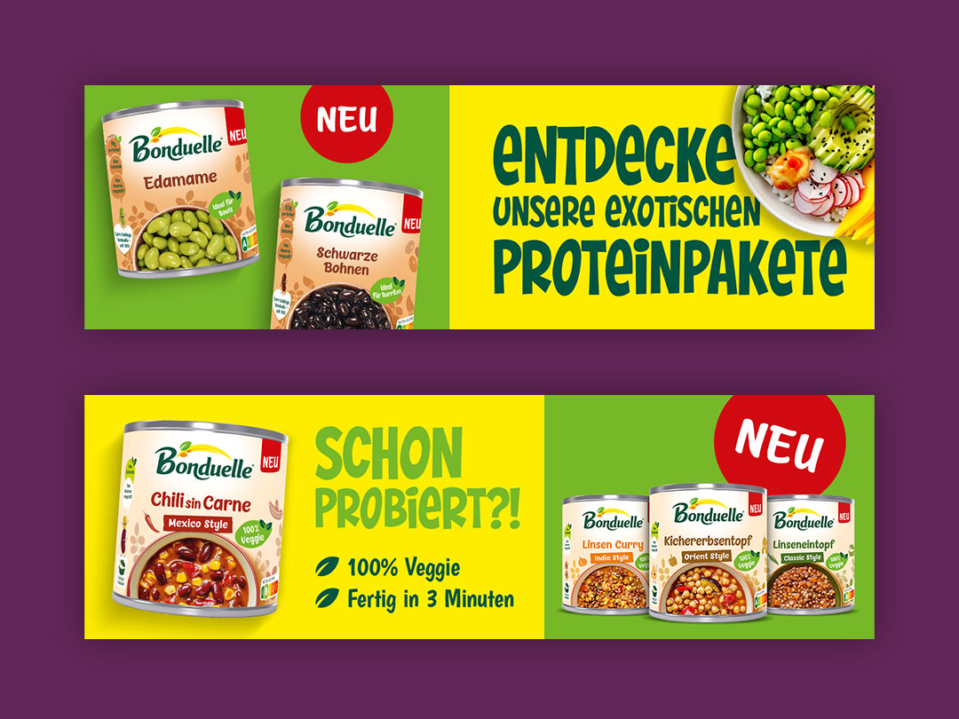 Bonduelle World Kitchen, Einführung von 4 Neuprodukten in der Convenience Sparte