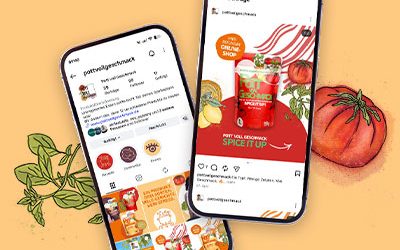 Pott voll Geschmack – Messestand & Social Media